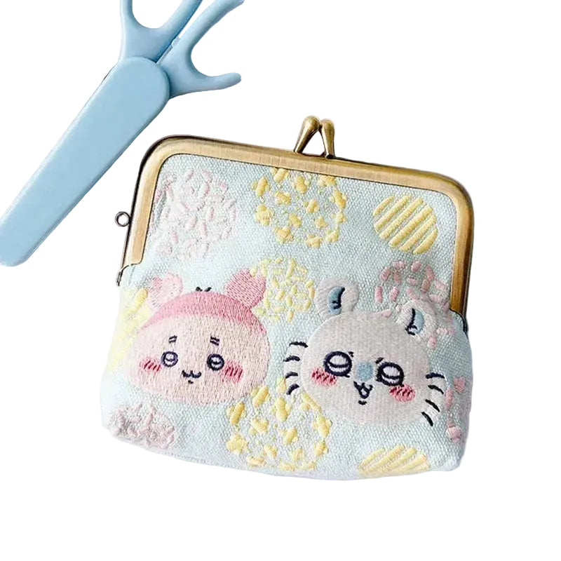 Tejesa Embroidery Cartoon Cute  Portable Makeup Bag Girl Gift