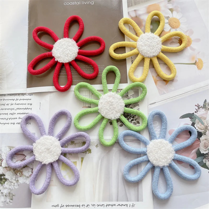 Hemasa 20Cm Cotton Rope Woven Daisy Flower Wall Ornament Bohemian Macrame Daisy Wall Hanging Decor Nordic Baby Kids Room