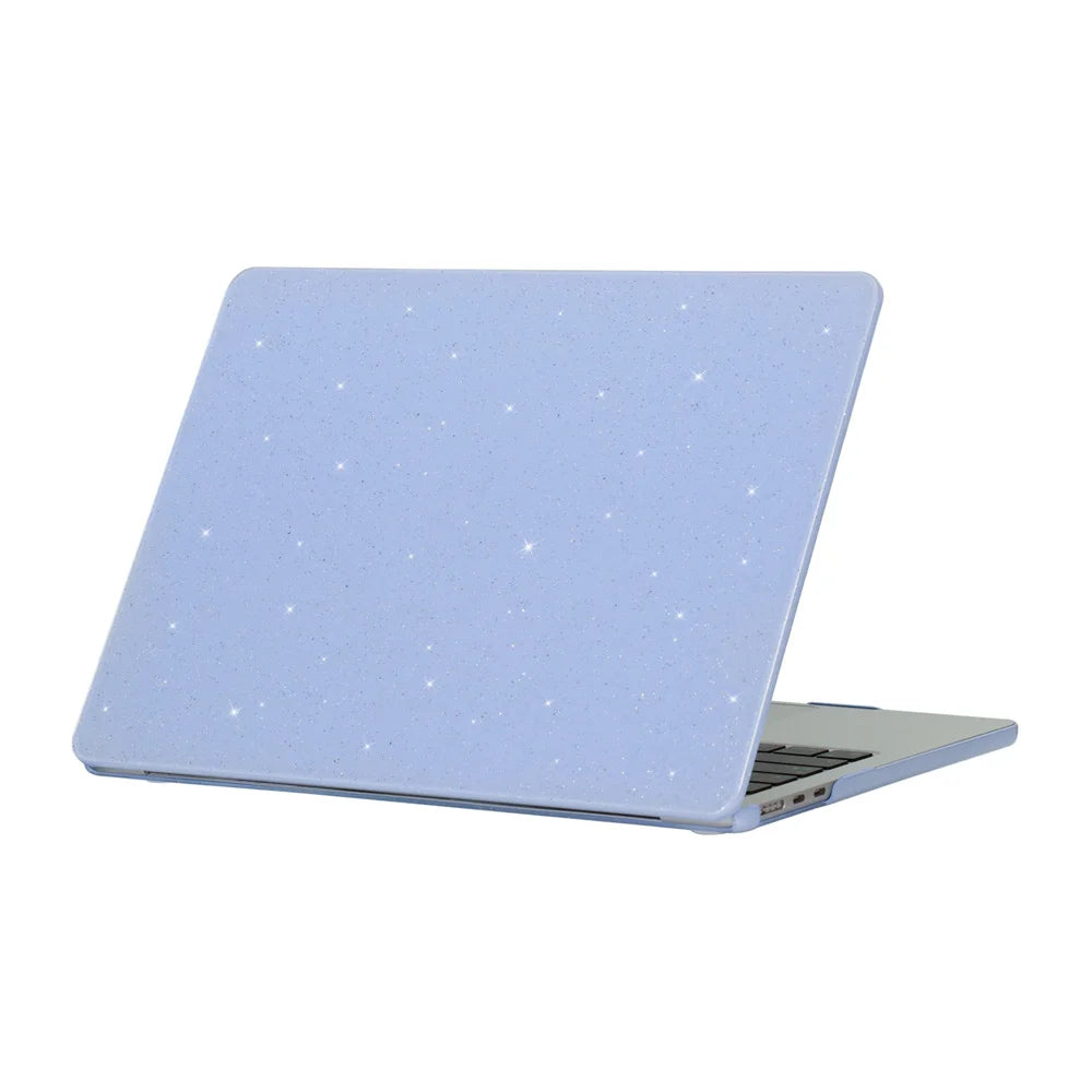 Hemasa Glitter Laptop Case for Macbook Air 13 Case M3 M2 M1 Chip New Air15 M3 Max Cover for Macbook Pro 13 A2338 A2251 Candy Skin Shell