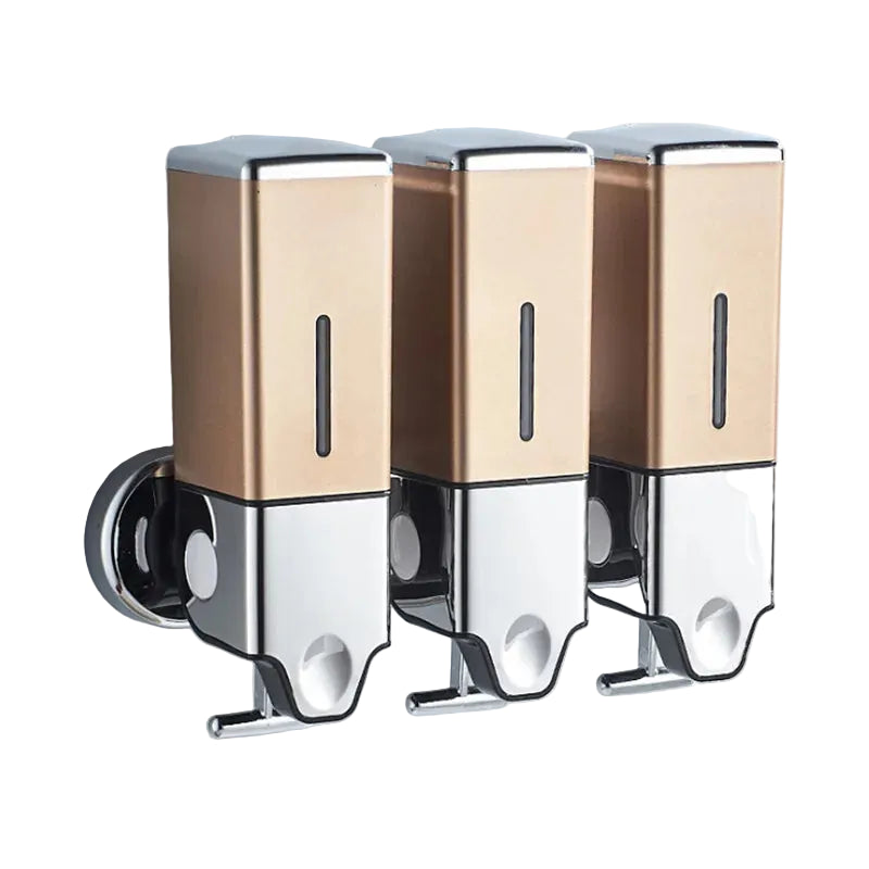 Hemasa 500Ml Manual Press Liquid Soap Dispenser /Wall Mount Soap Shampoo Gel Shower Liquid Container for Bathroom