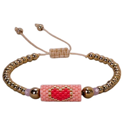 Hemasa Miyuki Bead Bracelet Boho Style Woven Adjustable Thread  For Women Jewelry Heart Ladies Accessory Birthday Gifts Party 2023 New