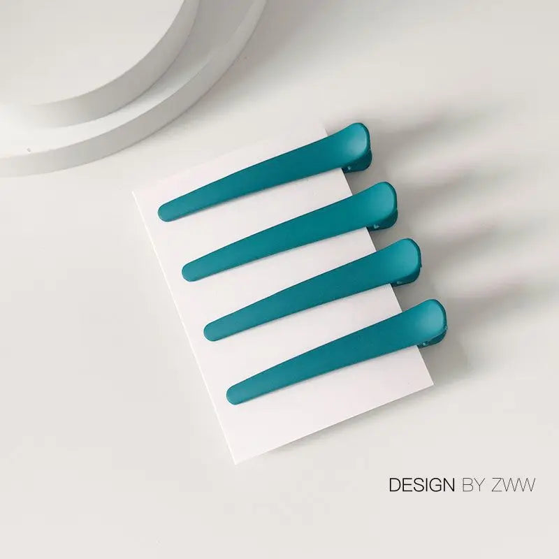 4Pcs/Set Candy Color Professional Hairdressing Salon Hairpins Plastic Duckbill Hair Clips DIY Alligator Hair Care Styling Tools