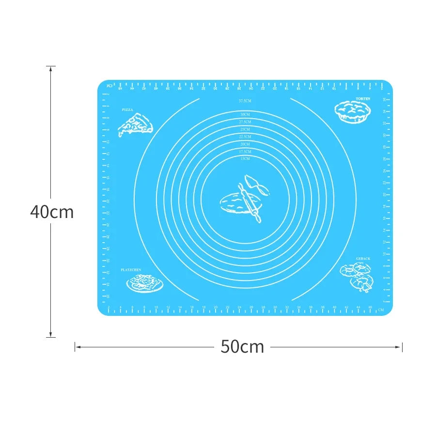 Tejesa 70/64/40Cm Silicone Kneading Dough Mat / Nonstick Cookie Cake Baking Mat /Fondant Pizza Biscuit Rolling Pad