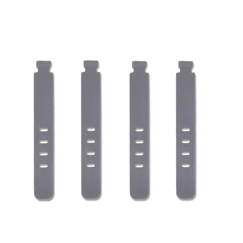 Tejesa 20/12 Pcs  Cable Ties Cord Organizer Management Silicone Wire Holder Straps Zip Clips Reusable Tie Wraps Keeperwinder Rubber
