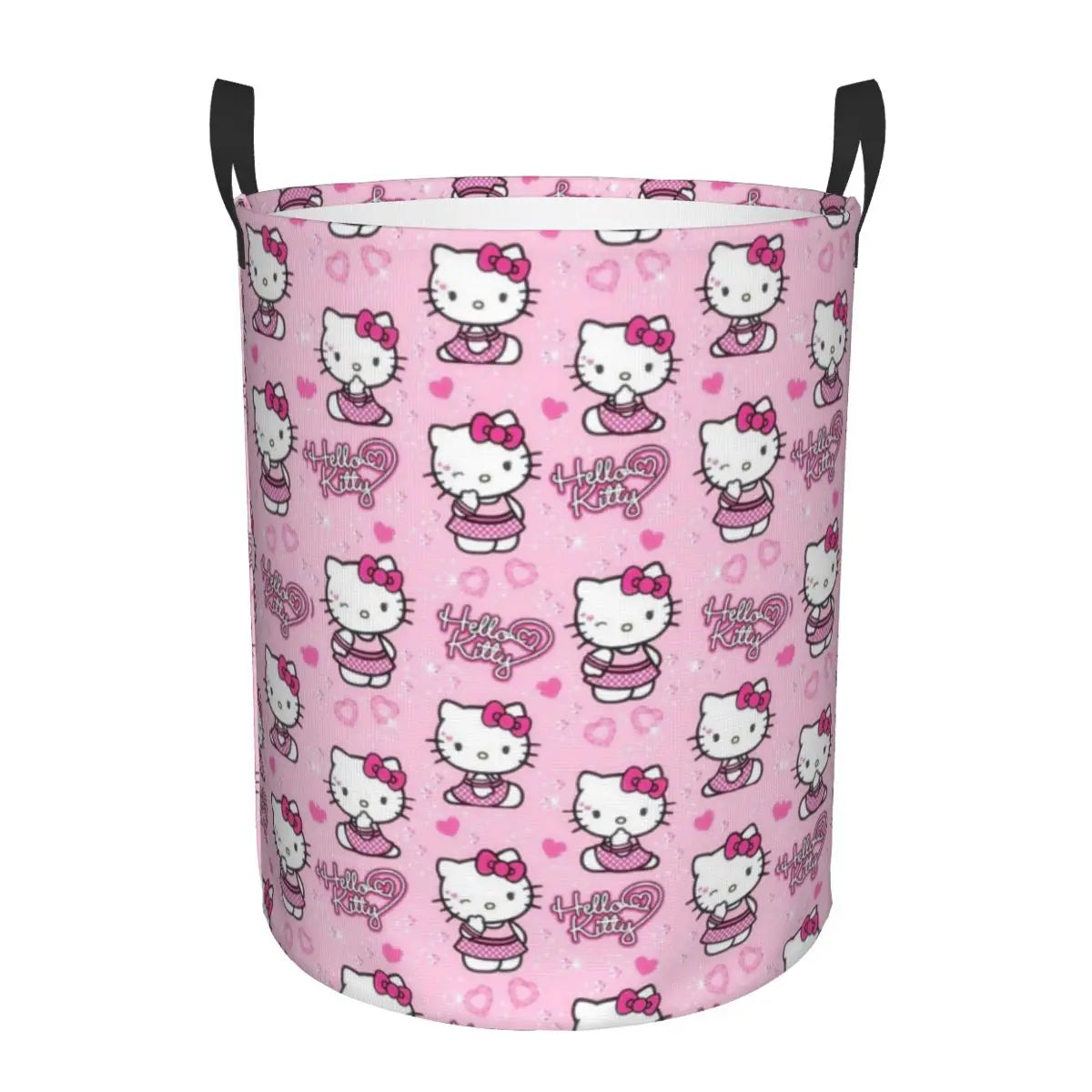 Hemasa Hello Kitty Laundry Hamper Large Storage Basket Cartoon Sanrio Girls Boys Toy Organizer (