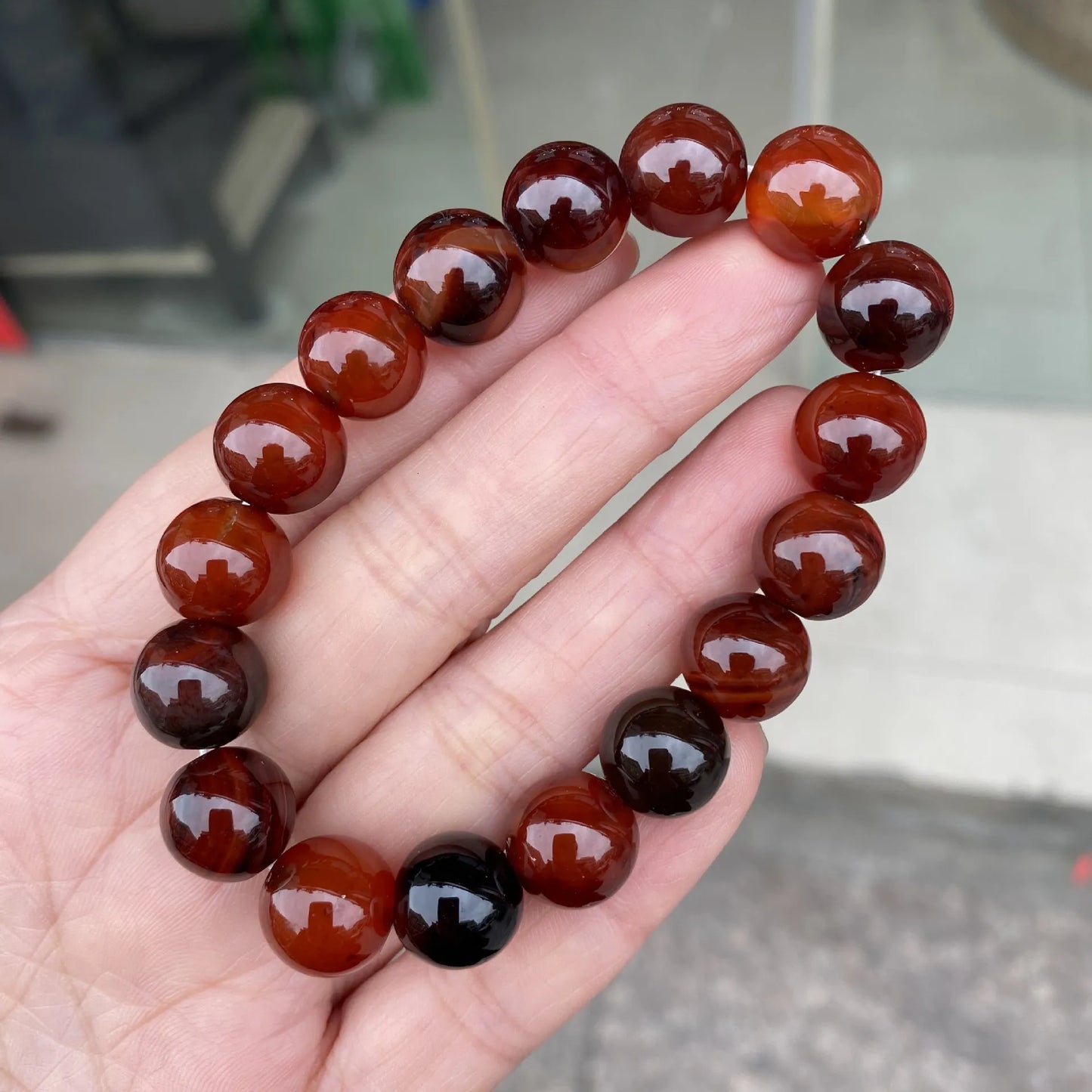 Hemasa Fantasy Dream Agate Bead Bracelet / Yoga Healing Meditation Jewelry