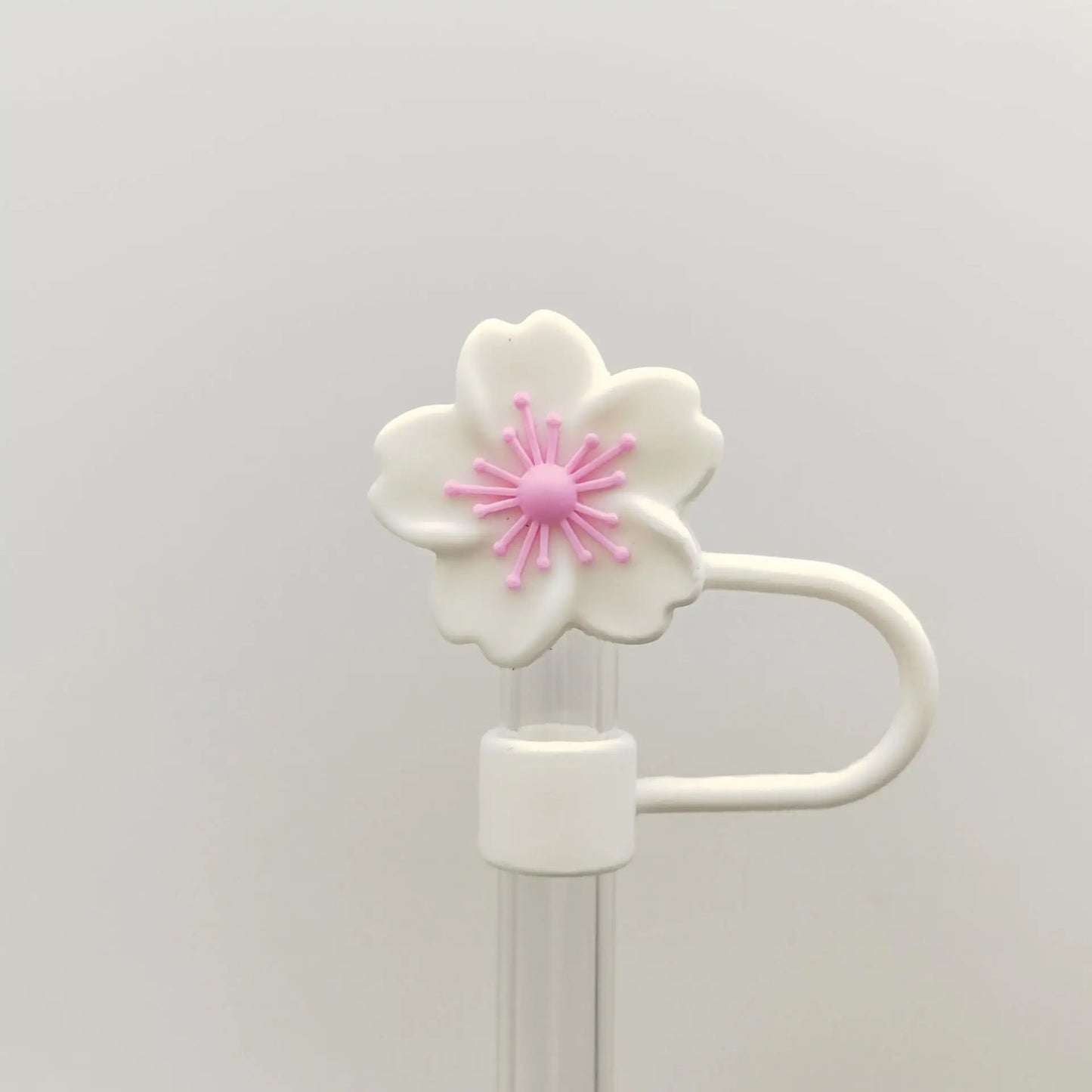 Flower Straw Cover Caps Silicone Straw Tips Lid 10mm Reusable Dust-Proof Straw Topper For Stanleys Cup Party Decor