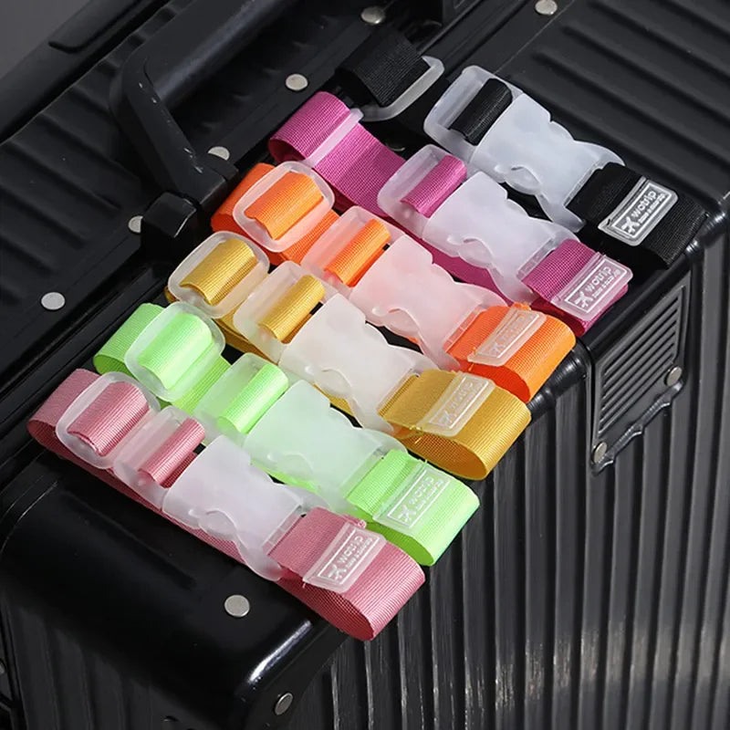 Hemasa  6pack Multifunctional Color Random Luggage Bag Buckle Portable Travel Fixed Strap Anti-loss Packing Entrainment Pendant