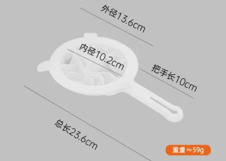 Hemasa 100/200/400 Mesh Kitchen Nut Milk Filter Ultra-fine Mesh Strainer Nylon Mesh Filter Spoon for Soy Milk Coffee Yogurt Strainers