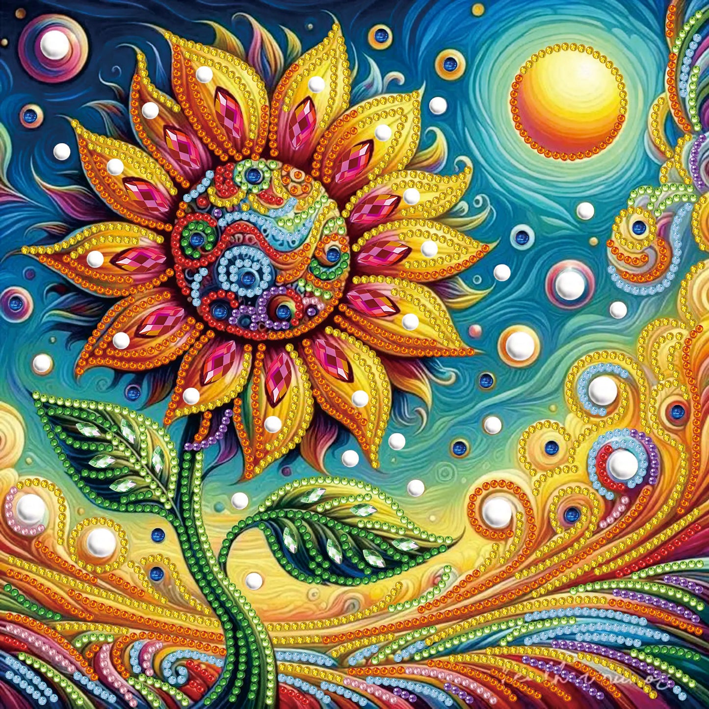 Hemasa 5D DIY Diamond Painting Flower Kit Tree Decoration DIY Special Shaped Drill Diamond Mosaic Art Gift Crafts for Wall Home Decor