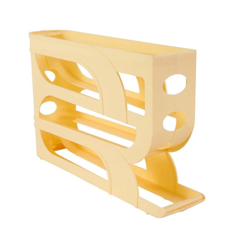 Hemasa Automatic Roll-out Egg Storage Device Household Refrigerator Storage Box Egg Box Can Hold 30 Eggs Tray