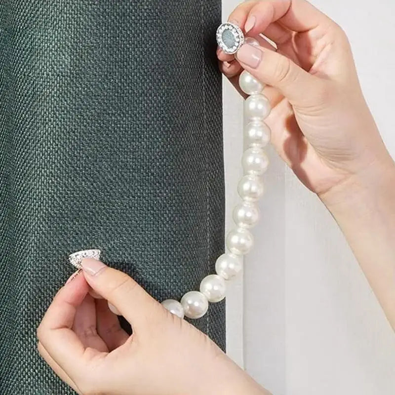 Curtains Holder Clips Beautiful ABS Pearl Curtains Buckle Multifunctional Shining Curtains Clip Reusable Beaded Curtains Tieback