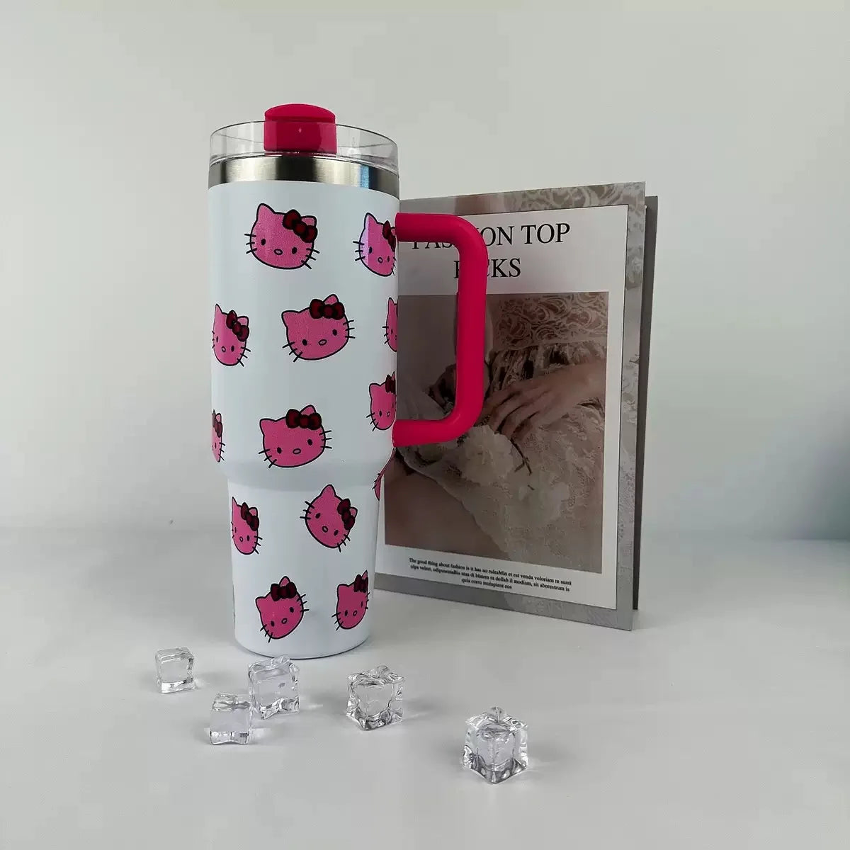 Tejesa  40oz Mugs Thermos Stainless Steel Large Capacity Insulated Mug with Handle Straw Thermos Drinks Coke Coffee