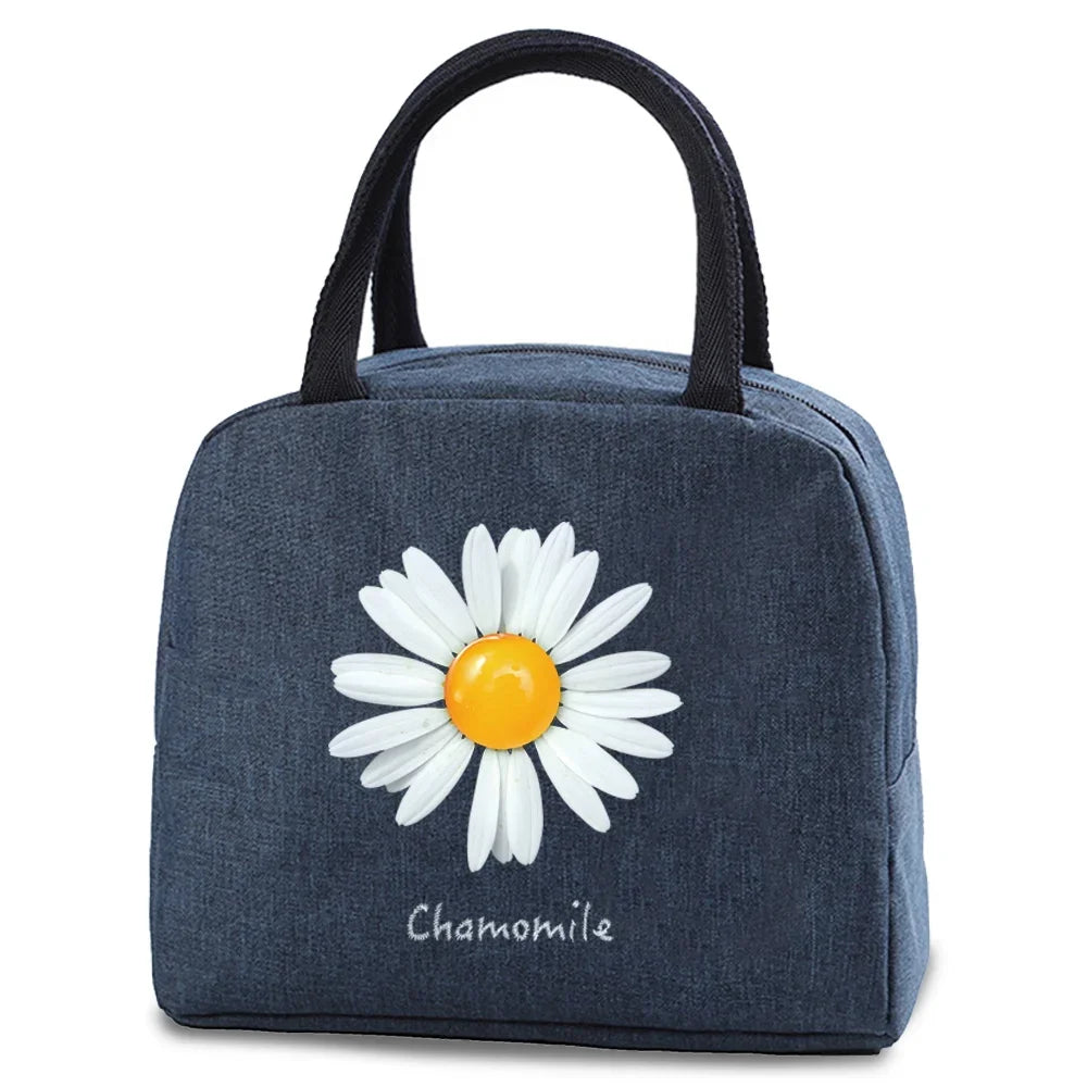 Tejesa Lunch dinner Picnic Bag Insulated bag Cooler Tote Portable Canvas Thermal Cold Food Container For men women Kids Travel Handbag