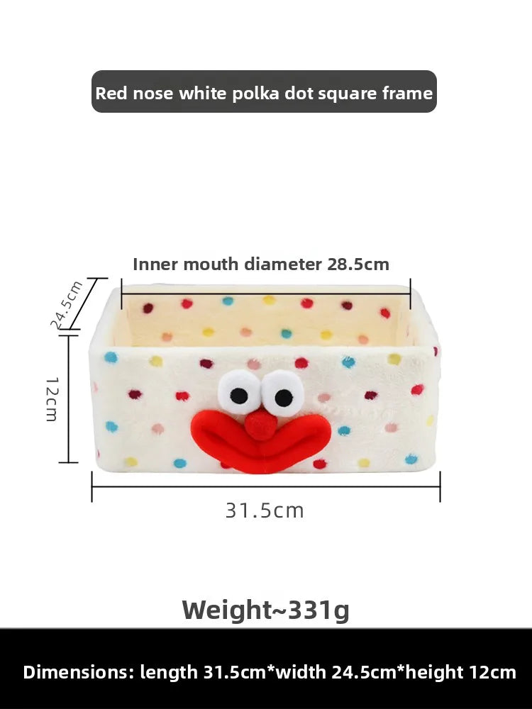 Tejesa Dopne Cotton Tead Woven Storage Basket Cute Living Room Sna Miscellaneous Goods Storage Box Bedroom Cosmetic Organizer...