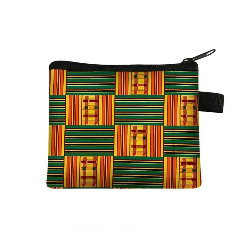 Tejesa Geometric Design Portable Card Bag Coin Key Storage Bags Hand Bag Small Square Bag Coin Purse Pochette Sac Billetera Wallet