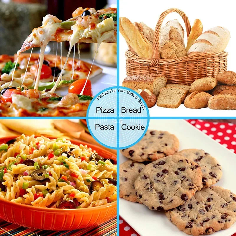 Tejesa 70/64/40Cm Silicone Kneading Dough Mat / Nonstick Cookie Cake Baking Mat /Fondant Pizza Biscuit Rolling Pad