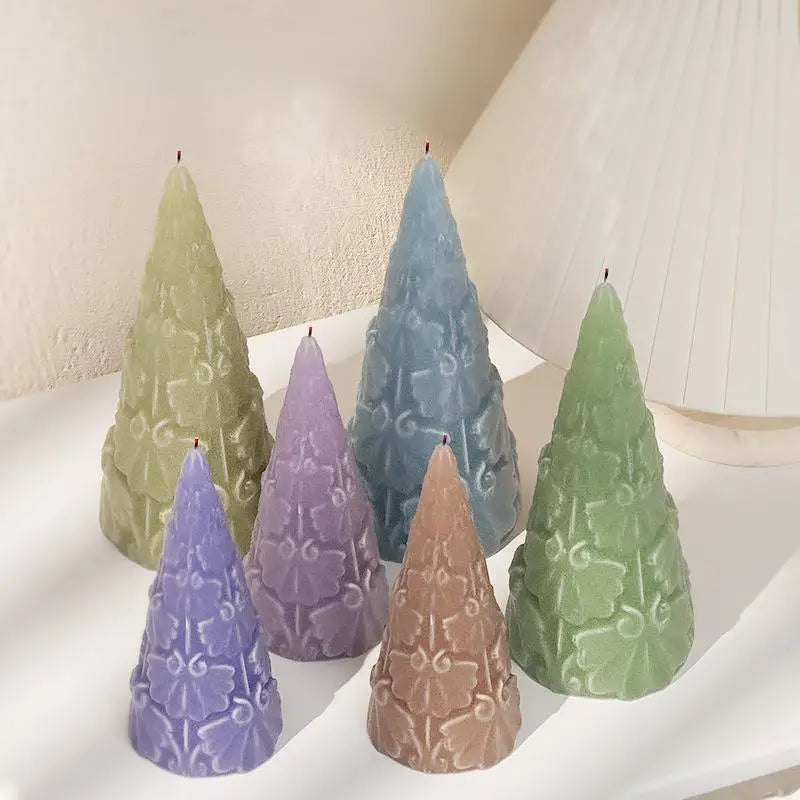 Flower Butterfly Columnar Silicone Candle Mold DIY Waves Soap Resin Plaster Making Tool Geometry Chocolate Mould Home Decor Gift