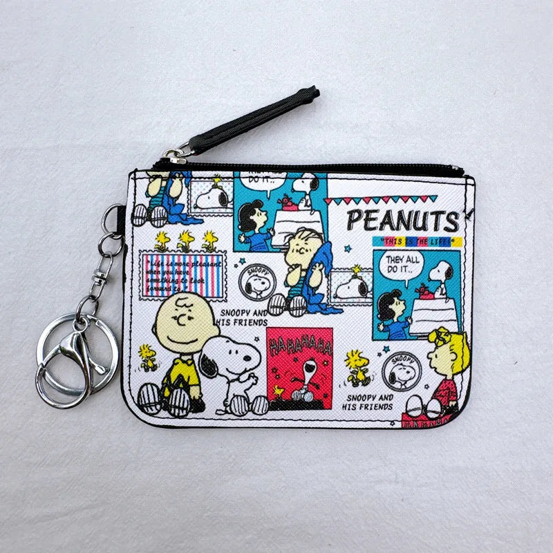 SNOOPY  Purses for Women Cute Wallet Women SNOOPY Coin Pouches Kawaii Case Short Key Wallet for Girls Gifts