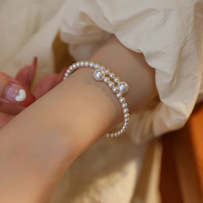 Hemasa  Imitation Pearl Bracelet / Pearl Bracelet  for Womenfor  Gift