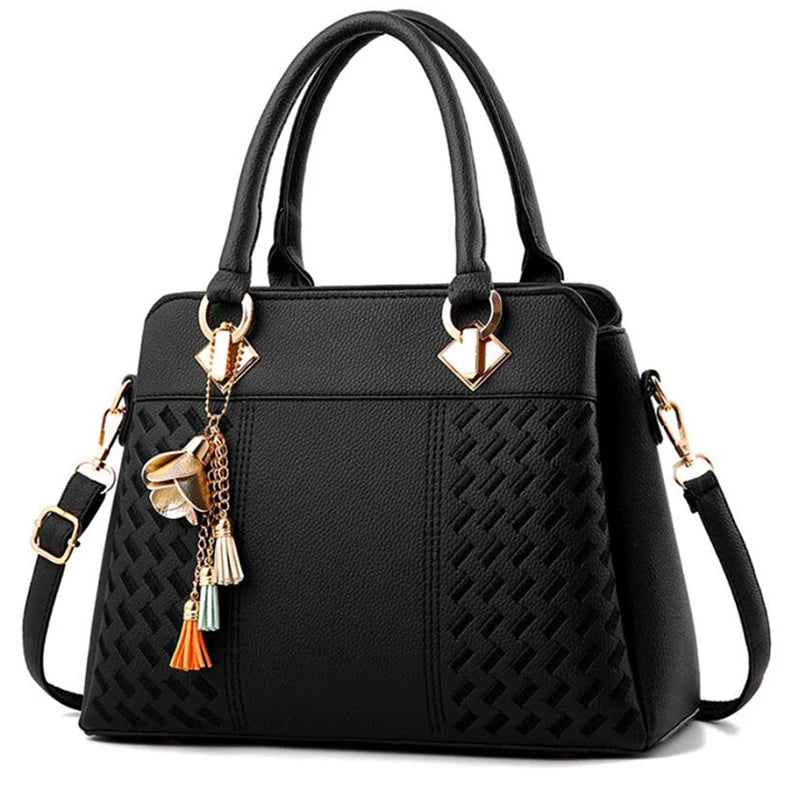 Hemasa Crossbody Bag  and handbag with tassel hanging Large Capacity Female Shoulder Bags Embroidery Tote