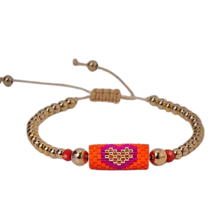 Hemasa Miyuki Bead Bracelet Boho Style Woven Adjustable Thread  For Women Jewelry Heart Ladies Accessory Birthday Gifts Party 2023 New