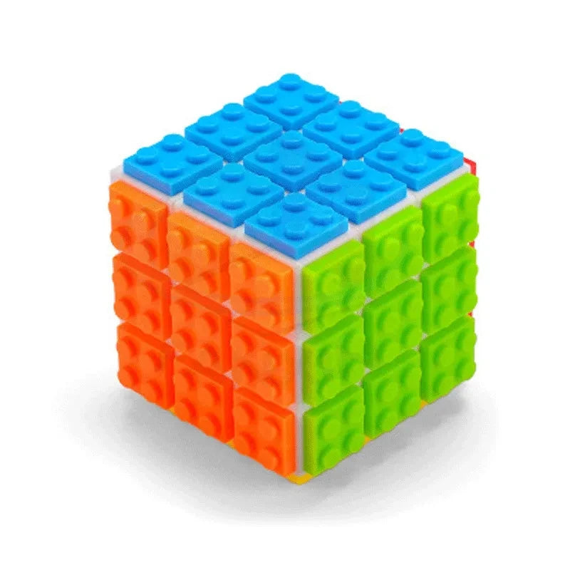 Fanxin Detachable Building Blocks Cube 3x3x3 Blocks Cube Educational Toys Gifts Diy Cubo Fanxin Building Blocks 3x3 Fidget Toys