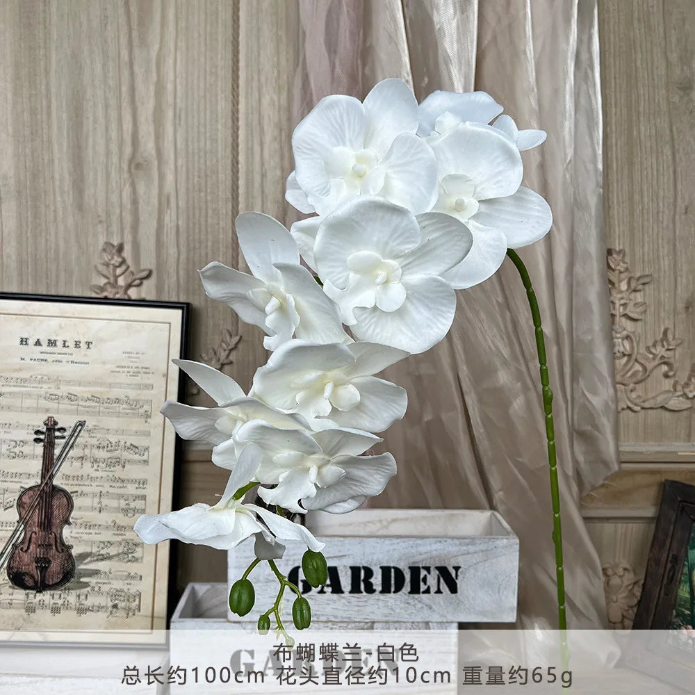 3D Silk Butterfly Orchid Artificial Flower Branch Home Vase Table Decor Wedding Outdoor Garden Bride Bouquets DIY Wreath Gift