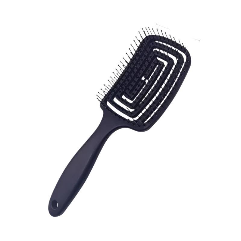 Hemasa 1Pcs Elastic Massage Comb Hollow Out Hair Brush/ Scalp Massage Combs Hair Styling Detangler Fast Blow Drying comb