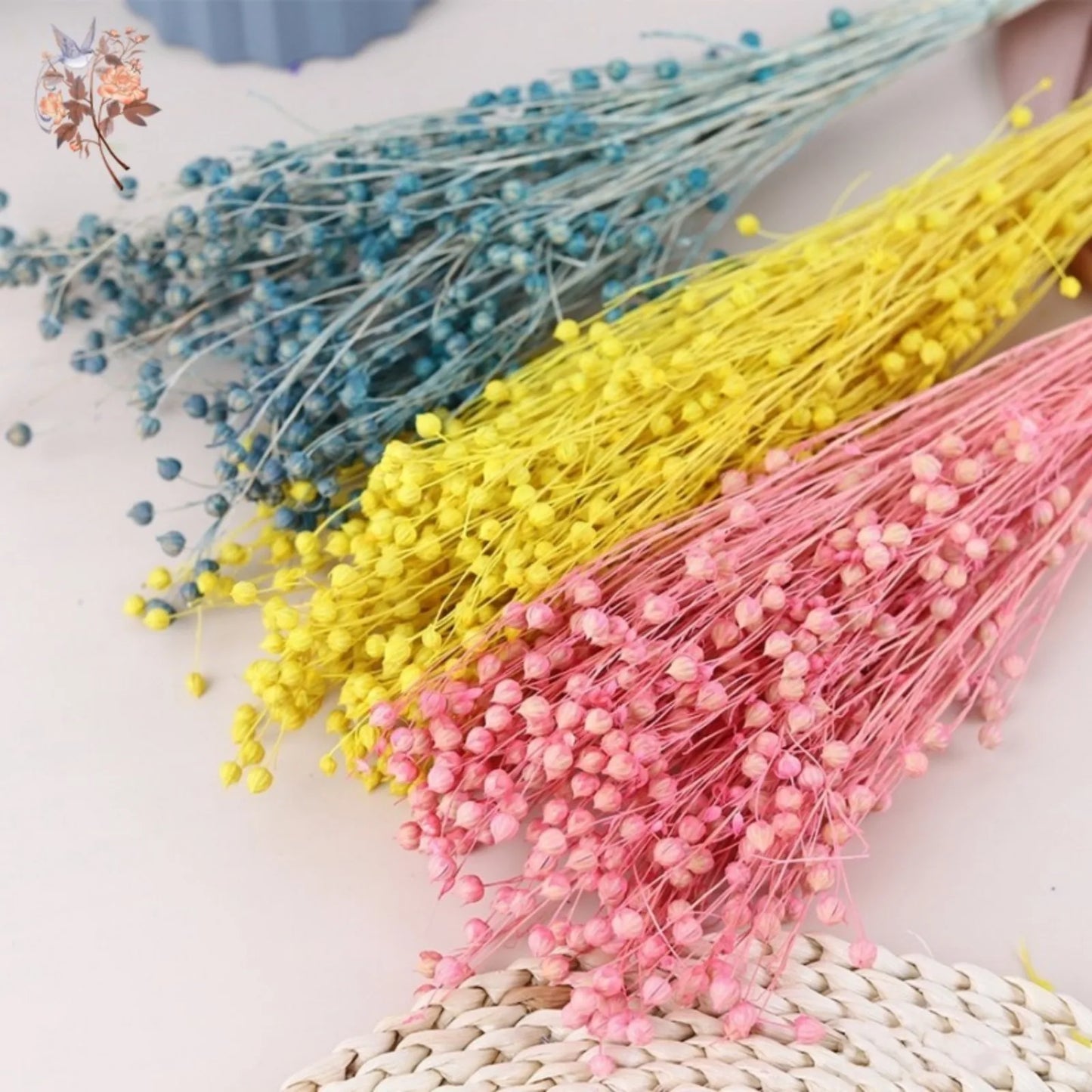 Natural Dried Flowers Linen Grass Bouquets Preserved Real Plants for Home Room Decor DIY Material Wedding Decoration Epoxy Resin