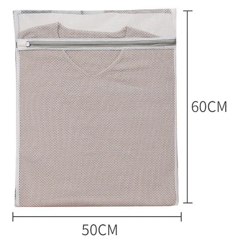White Durable Large Washing Laundry Bag Mesh Organizer Net Dirty Bra Socks Underwear Shoe Storag Wash Machine Cover Clothes