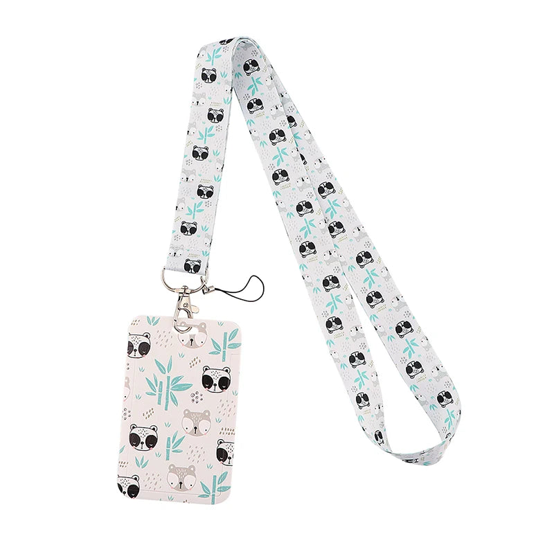 Tejesa  panda Lanyard Badge Holder ID Card /Lanyards Cell Phone Rope Key Lanyard Neck Straps Keychain