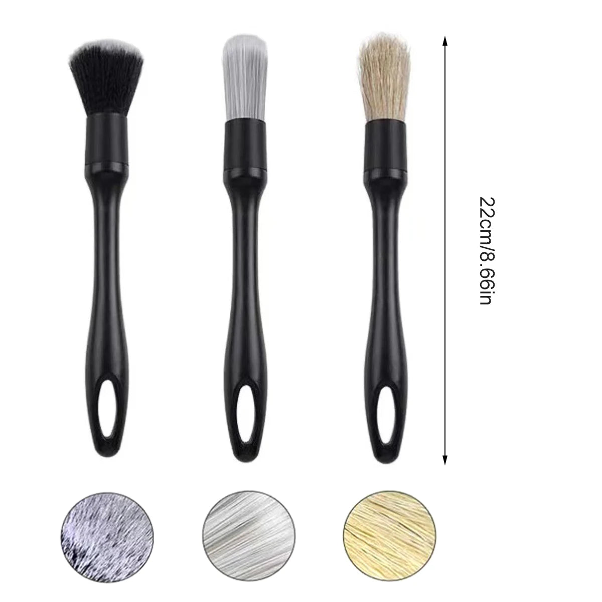 Tejesa Car Detailing Brush Acid and Alkali Resistant Automotive Detail Brush for Cleaning Interior & Exterior Dashboard Rims Wheel Lug