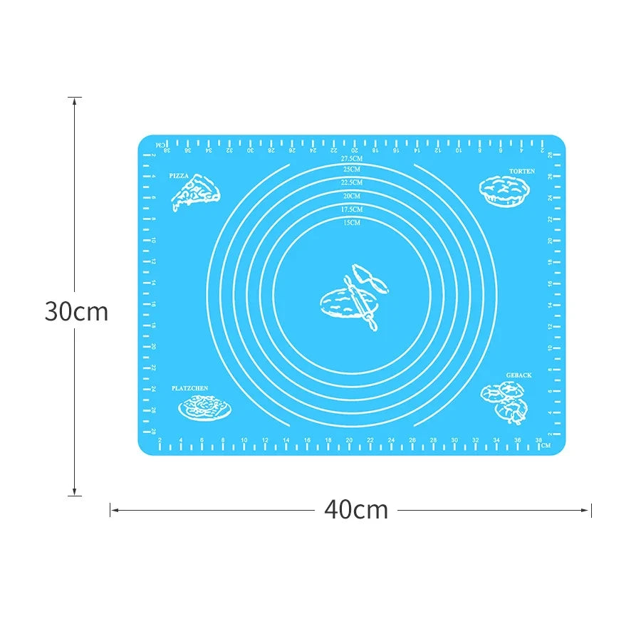 Tejesa 70/64/40Cm Silicone Kneading Dough Mat / Nonstick Cookie Cake Baking Mat /Fondant Pizza Biscuit Rolling Pad