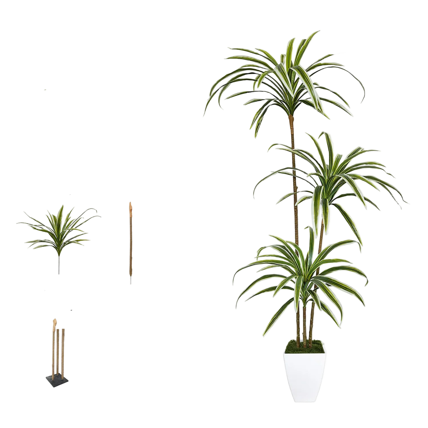 130-160CM Artificial plants Dracaena reflexa faux flower Indoor outdoor fake plant for home hotel wedding living room decoration