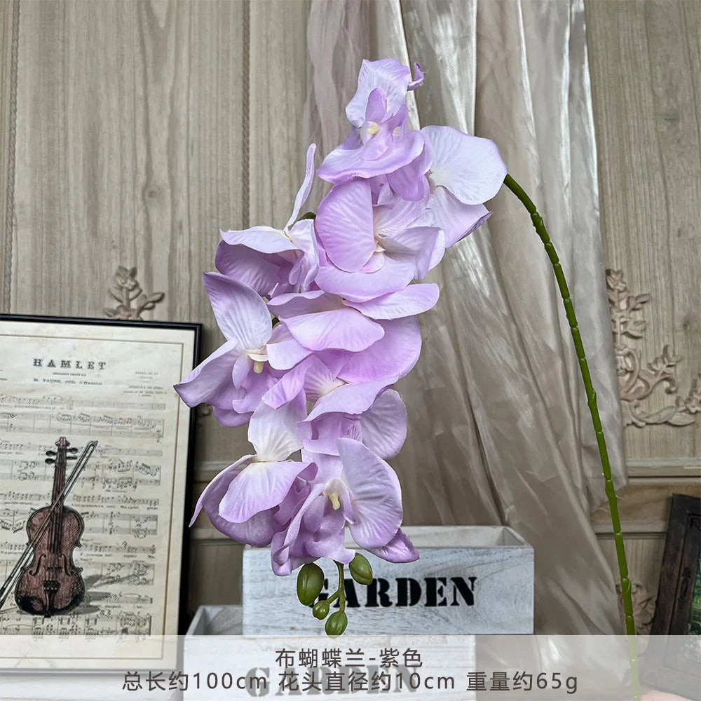 3D Silk Butterfly Orchid Artificial Flower Branch Home Vase Table Decor Wedding Outdoor Garden Bride Bouquets DIY Wreath Gift