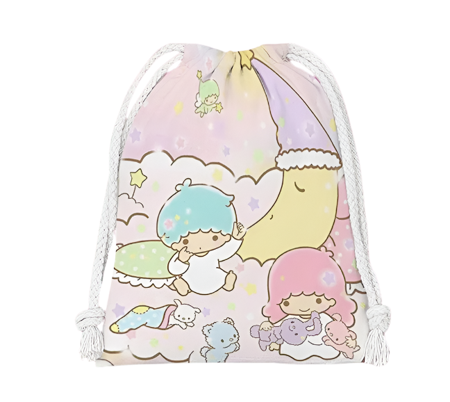 Hemasa drawstring hello kitty cartoon small bag storage bag