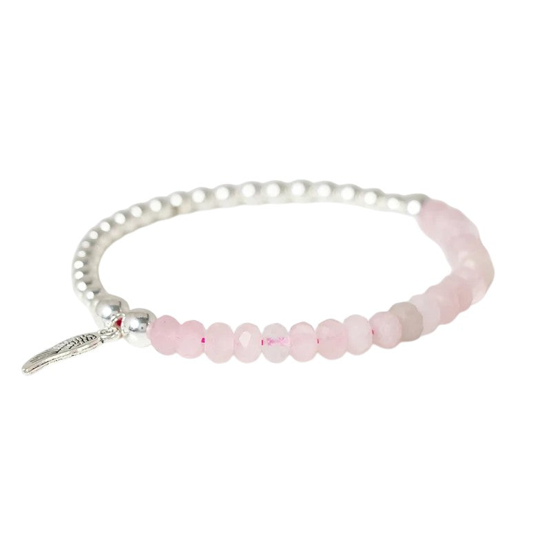 Tejesa  Angel  Faceted Natural Stone Bracelets Labradorite Beads Lucky Bracelet for Men /Women