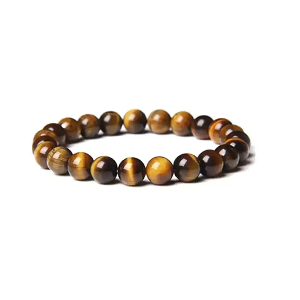 Tejesa  8mm  Natural Tiger Eyes Bracelet Men Women / Stone Braclet Yoga Meditation Braclet For Him