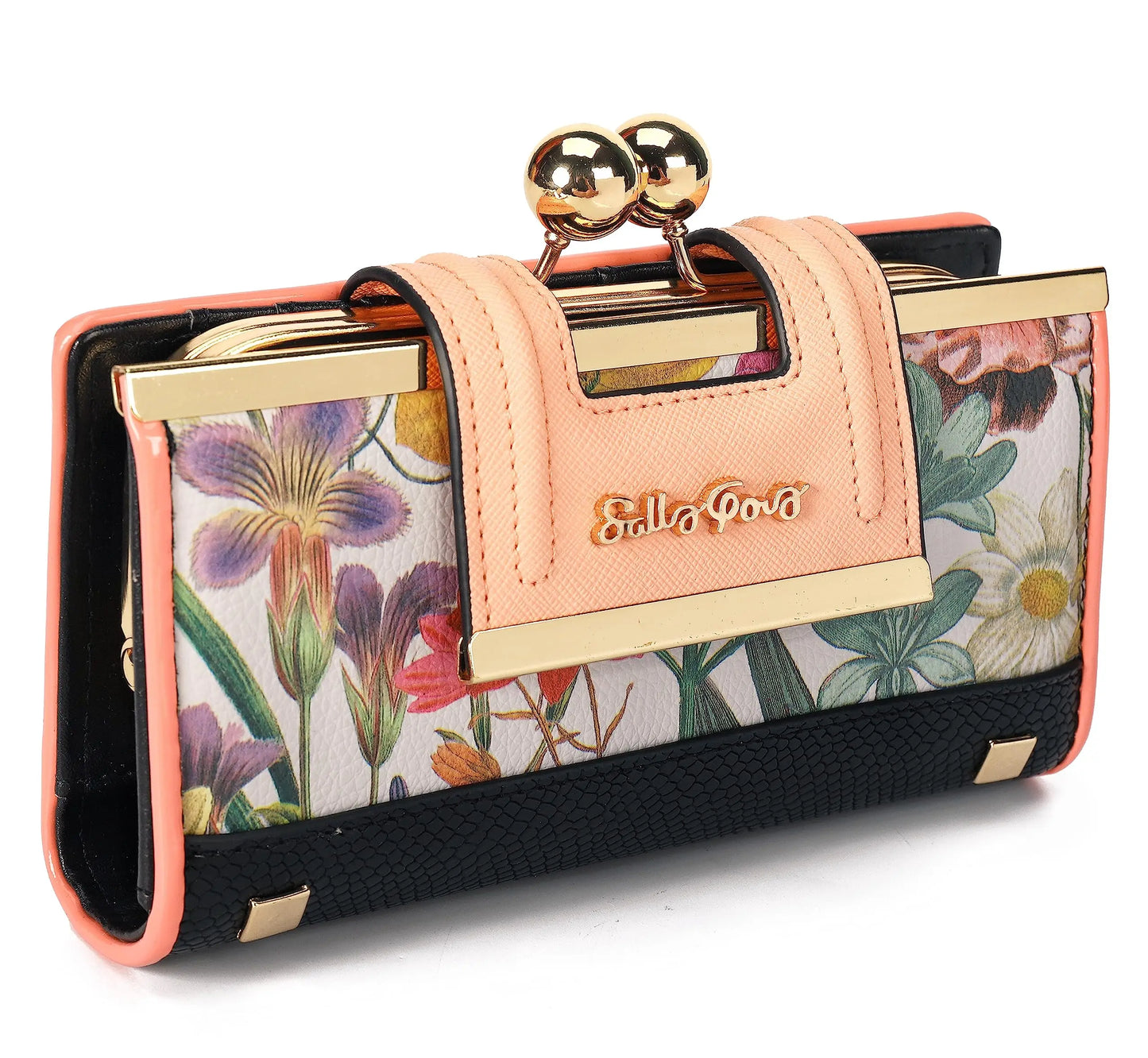 Hemasa  Floral Pattern and Elegant Wallet Various Colors Beautiful Design Practical Functions Purse