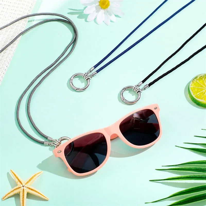 Unisex Sunglasses Glasses Holder Retainer Eyeglasses Rope Neck Portable Cord String Hanging YJLr02