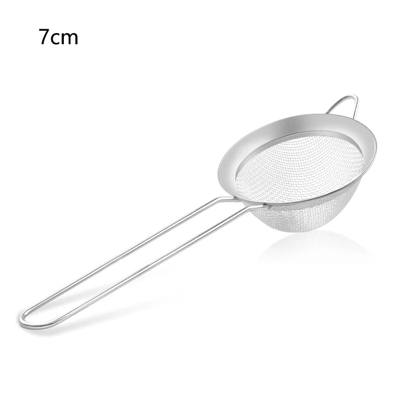 Hemasa 3/4Pcs /Set Stainless Steel Wire Fine Mesh Oil Strainer Flour Colander Sieve Sifter Pastry Baking Tools