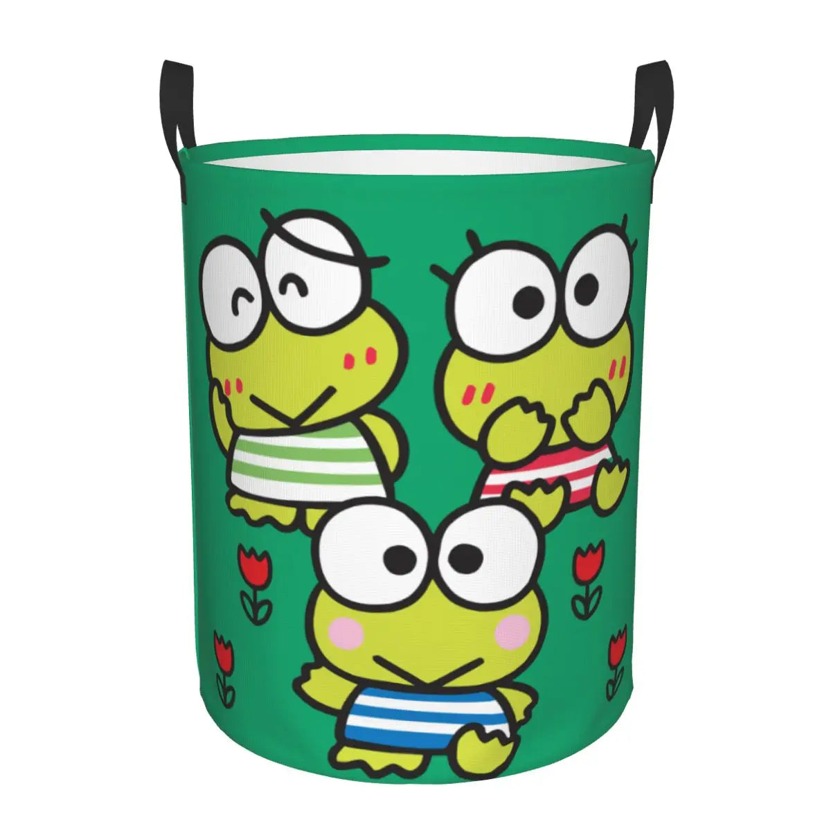 Tejesa Laundry Basket Foldable Large Capacity Clothes Storage Bin Big -eyed Frog Anime Baby Hamper