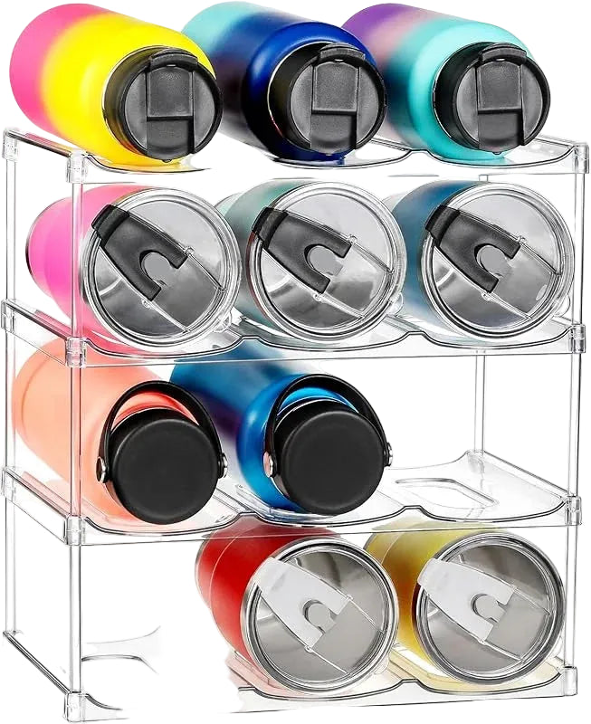 Tejesa Kitchen Transparent Water Cup Storage Rack /Living Room Cabinet Stackable Unit