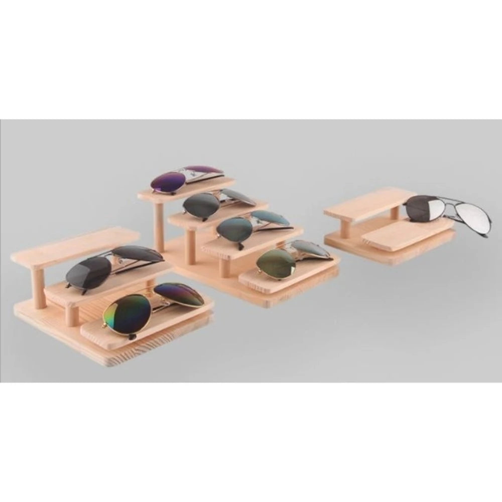 Wooden 2/3/4 Layers Puppet Toy Display Eyeglasses Showing Rack Jewelry Holder Bracelet Tray Stand Watch Cosmetics Shelf