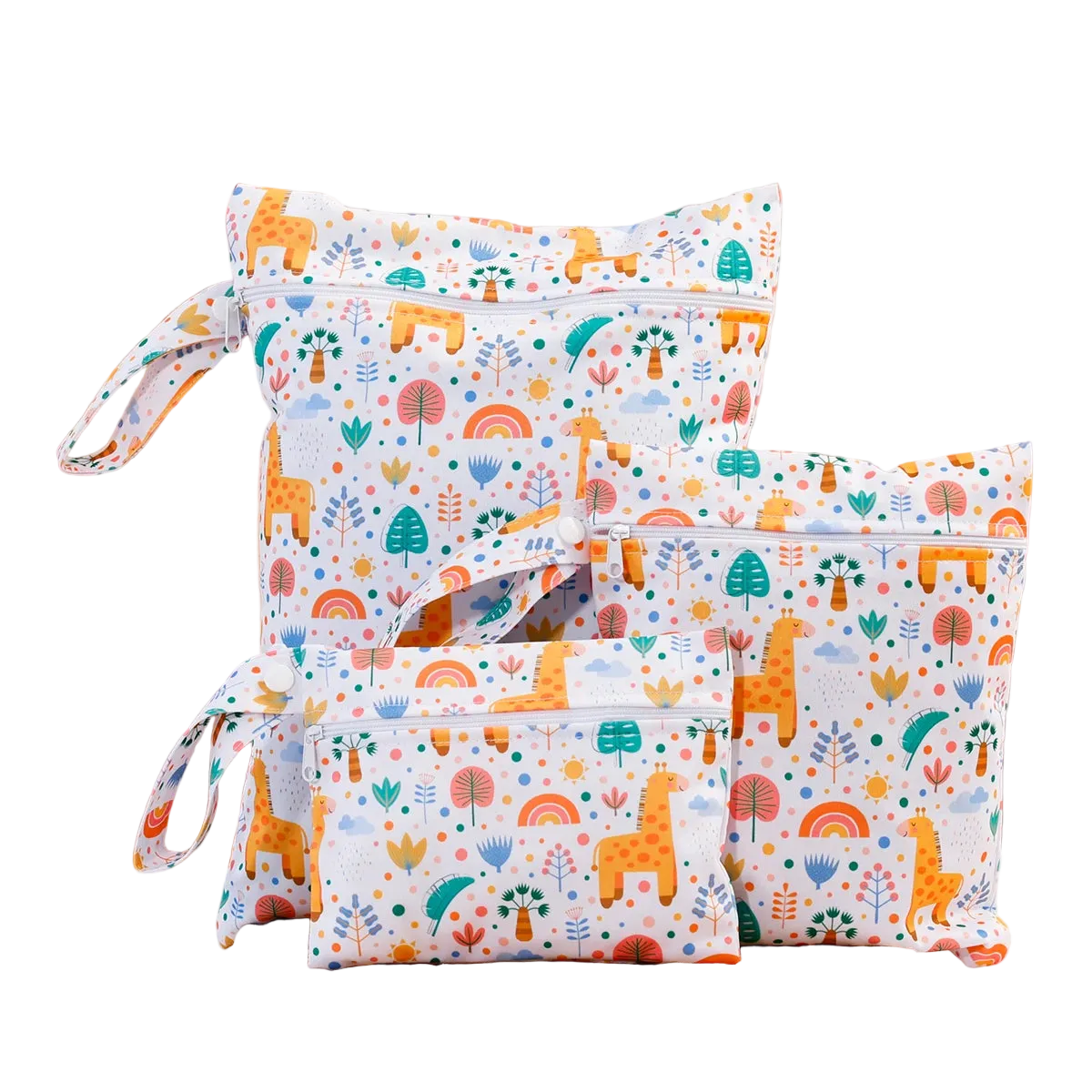 Tejesa 3pcs Set Washable Reusable Baby Blanket Storage Bag /Easy Carry Multifunctional Travel Bag