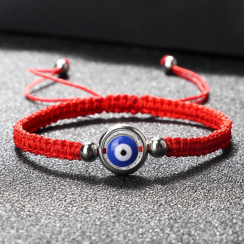 Lucky Blue Evil Eye Braided Rope Bracelets Couple Distance Black Red String Handmade Weave Bracelet Women Men Charm Jewelry Gift