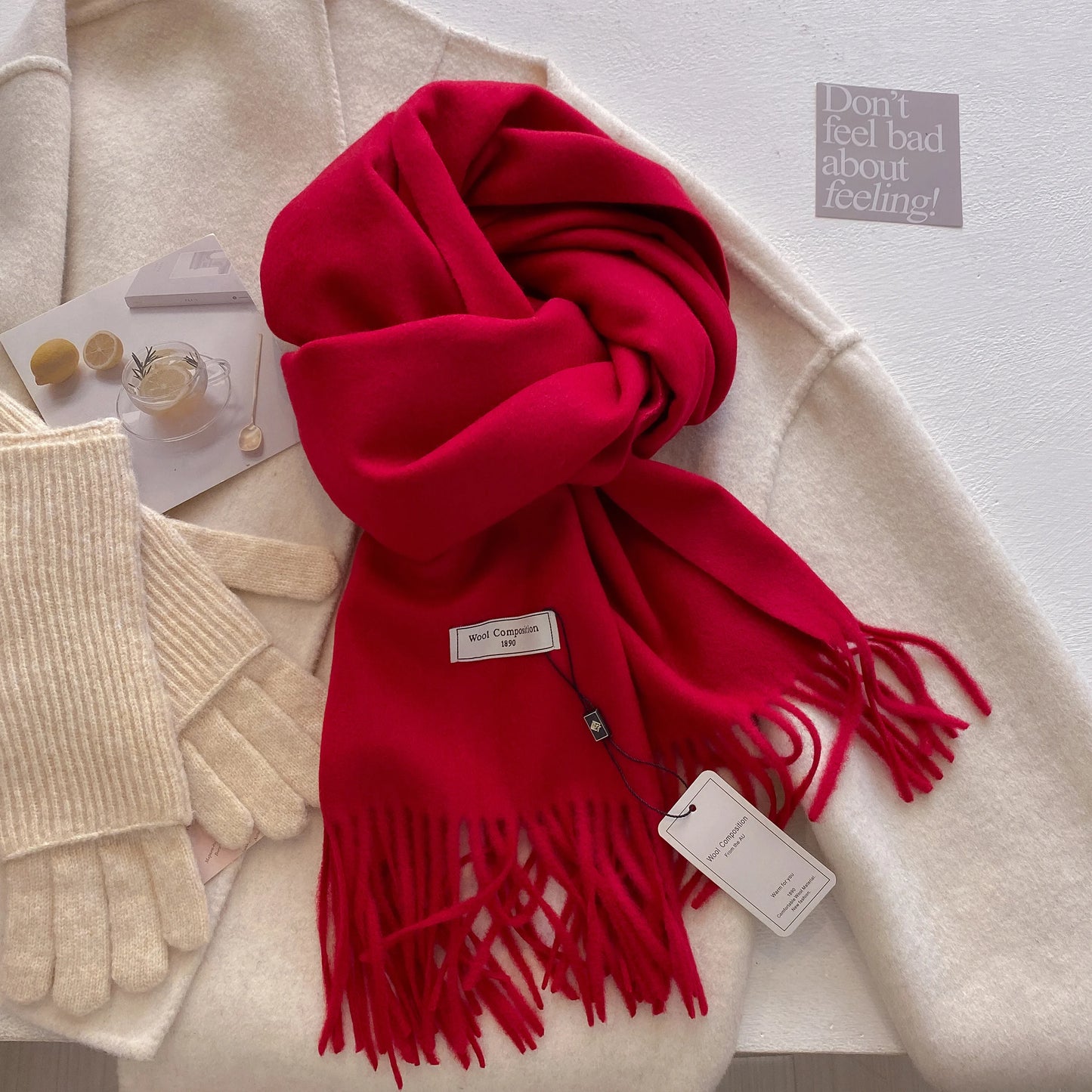 New 26 Color Winter Scarf For Women Long Warm Cashmere Scarves Hijab Solid Lady Shawl Wrap Female Pashmina Bandana Head Scarfs