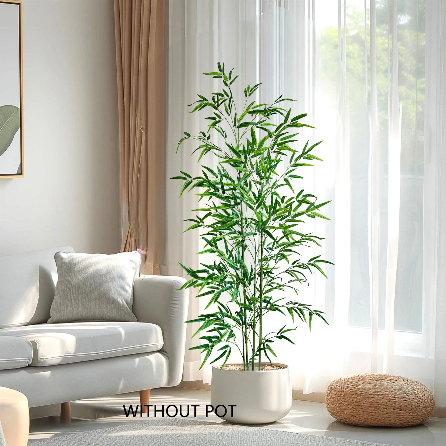 Tejesa 120-240CM New Artificial Green Bamboo Branches plant Fake Plastic indoor outdoor faux plants for Home wedding garden room decor