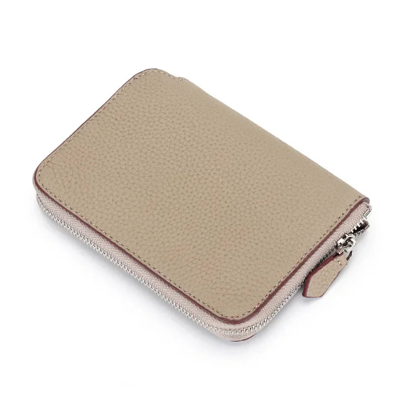 Tejesa  Genuine Leather Card Wallets Women Credit Card Holders Women Coin&ID Holder Female Organizer Business Card Holder